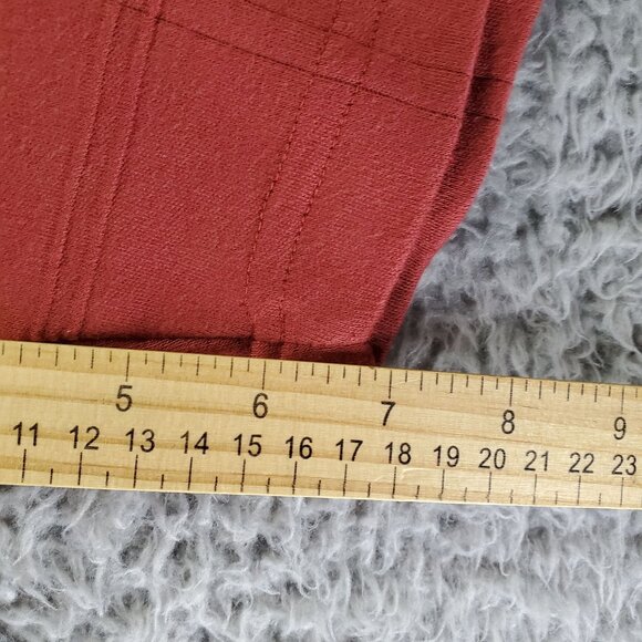 Haggar Shirt Mens XL Rust Red Polo EZs Cotton Blend Casual - Picture 5 of 8